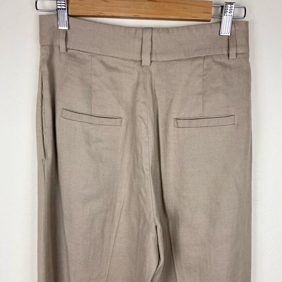 Massimo Dutti Wide-Leg Trousers - Tan - Picture 7 of 8